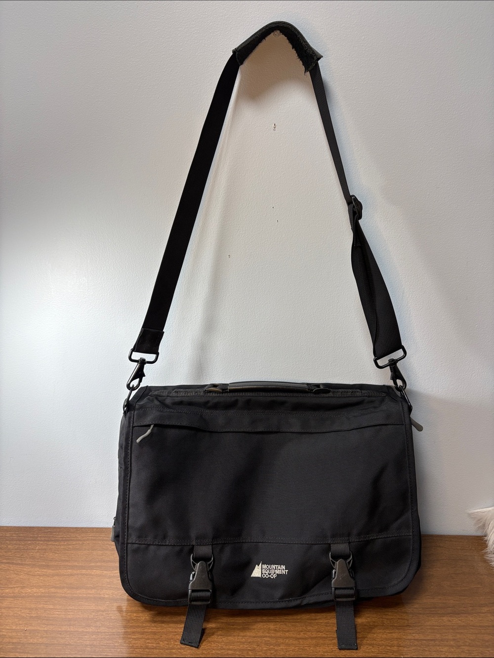 Mountain Equipment Co-op black messenger bag